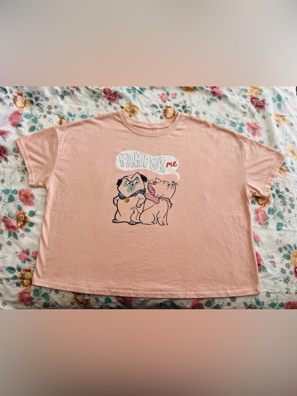 Authentic Disney Parks "Pamper Me" Marie & Percy Graphic T-Shirt